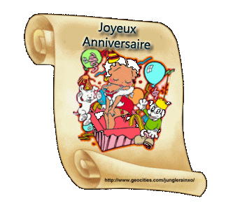 Gif animé joyeux anniversaire Betty Boop